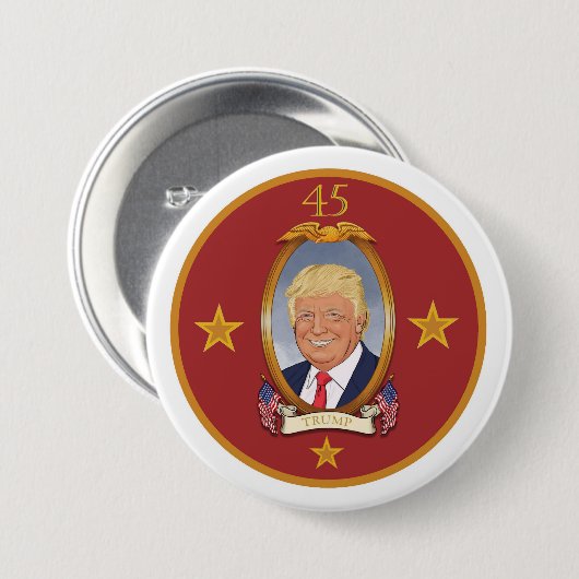 Präsident Donald- Trump45. Button (Vorne & Hinten)