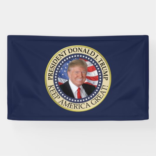 Präsident Donald Trump 2020 Behalte Amerika groß Banner (Horizontal)