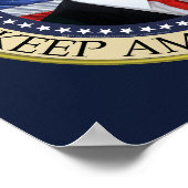 Präsident Donald Trump 2020 Behalte Amerika groß Poster (Ecke)