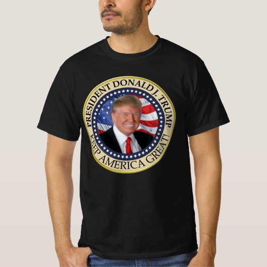 Präsident Donald Trump 2020 Behalte Amerika groß T-Shirt (Vorderseite)