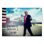 Präsident Donald Trump 2020 stockt das Marineschif (Vorderseite (Horizontal))
