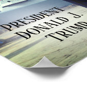 Präsident Donald Trump 2020 stockt das Marineschif Poster (Ecke)