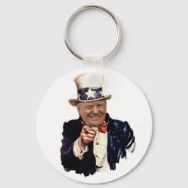 Präsident Donald Trump 2020 Wahlen Uncle Sam Schlüsselanhänger