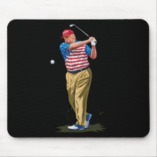 Präsident Donald Trump 2025 Golf Us Amerikanische  Mousepad
