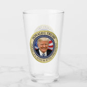 Präsident Donald Trump 47. Präsident 2024 Foto Glas (Vorderseite)