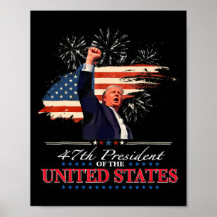 Präsident Donald Trump 47. US-Präsident Inaugura Poster