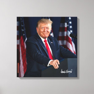 Präsident Donald Trump 4. Juli 2020 & Sig Leinwanddruck