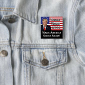 Präsident Donald Trump - Amerika wieder groß mache Button (Beispiel)