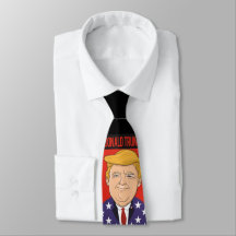 Präsident Donald Trump. Amerikanische Flagge.