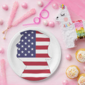 PRÄSIDENT DONALD TRUMP AMERIKANISCHER FLAG PAPPTELLER (Party)