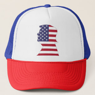 PRÄSIDENT DONALD TRUMP AMERIKANISCHER FLAG TRUCKERKAPPE