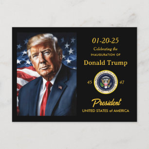 Präsident Donald Trump Amtseinführung Party Einladungspostkarte