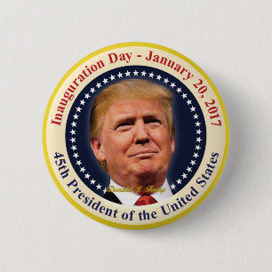 Präsident Donald Trump Amtseinführungs-Tag Souveni Button