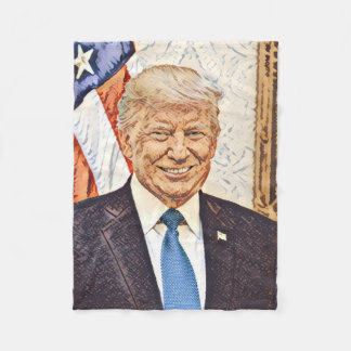 Präsident Donald Trump Art Fleece Blanket Small