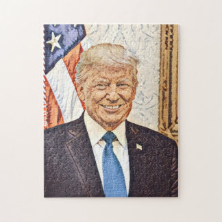 Präsident Donald Trump Art Puzzle