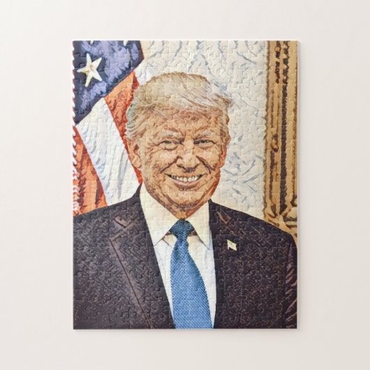 Präsident Donald Trump Art Puzzle (Vertikal)