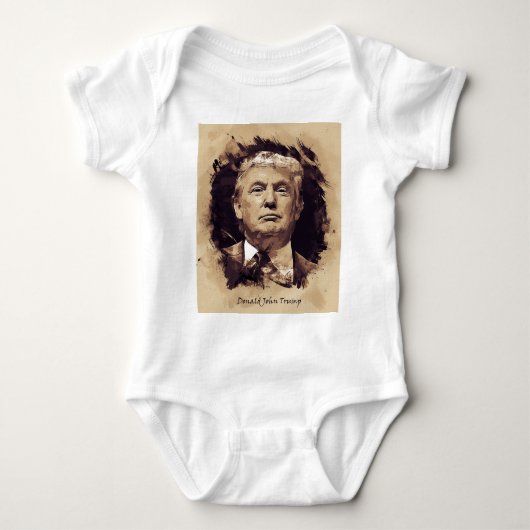 Präsident Donald Trump Baby Strampler (Vorderseite)