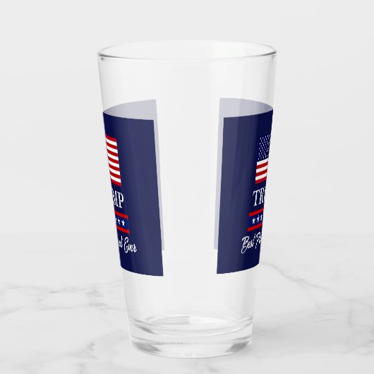 PRÄSIDENT DONALD TRUMP BEST PRÄSIDENT JE GLAS (Rechts)