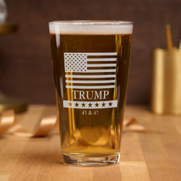 PRÄSIDENT DONALD TRUMP BIERGLAS