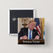 Präsident Donald Trump Button (Vorne & Hinten)