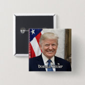Präsident Donald Trump Button (Vorne & Hinten)