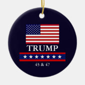 PRÄSIDENT DONALD TRUMP CHRISTMAS ORNAMENT (Vorne)