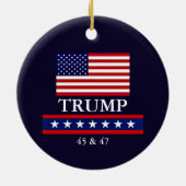 PRÄSIDENT DONALD TRUMP CHRISTMAS ORNAMENT (Hinten)