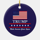 PRÄSIDENT DONALD TRUMP CHRISTMAS ORNAMENT (Hinten)