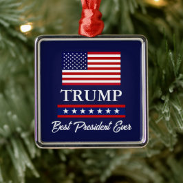 PRÄSIDENT DONALD TRUMP CHRISTMAS ORNAMENT AUS METALL