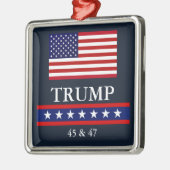 PRÄSIDENT DONALD TRUMP CHRISTMAS ORNAMENT AUS METALL (Links)