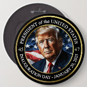 Präsident Donald Trump Einweihung 2025 Button (Vorne & Hinten)