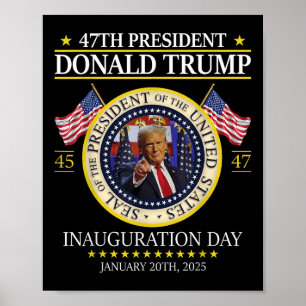 Präsident Donald Trump Einweihung der T-Shirts 202 Poster