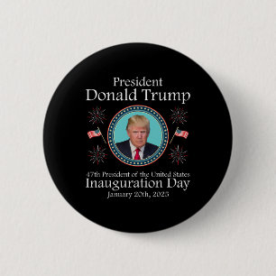 Präsident Donald Trump Einweihung des Memorabil 20 Button