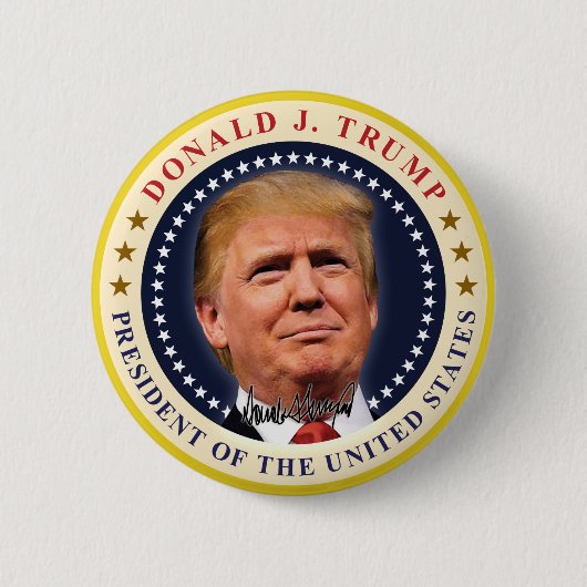 Präsident Donald Trump Einweihung Souvenir Button (Vorderseite)