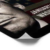 Präsident Donald Trump Einweihungsdatum 2025 Poster (Ecke)