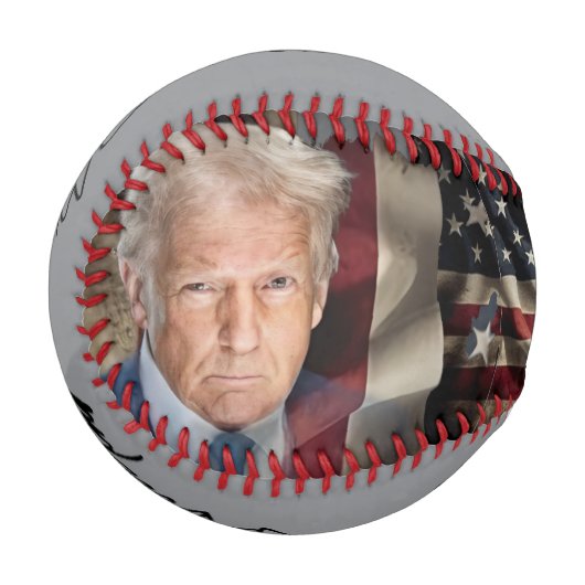 Präsident Donald Trump & Elon Musk Baseball (Vorderseite Links)