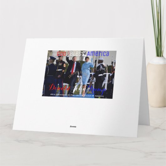 Präsident Donald Trump First Lady Melania Karte (Rückseite)