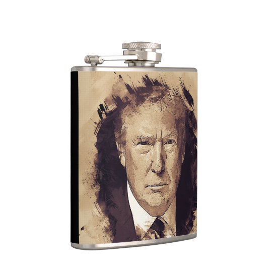 Präsident Donald Trump Flachmann (Rechts)