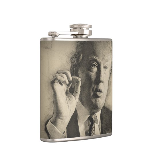 Präsident Donald Trump Flachmann (Rechts)