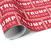 Präsident Donald Trump Forever Red Christmas Geschenkpapier (Rolleneckpunkt)