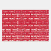 Präsident Donald Trump Forever Red Christmas Geschenkpapier Set (Vorderseite)