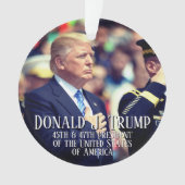 Präsident Donald Trump Foto Keepake 45 47 Ornament (Vorderseite)