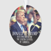 Präsident Donald Trump Foto Keepake Ornament (Vorderseite)