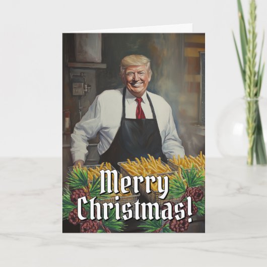 Präsident Donald Trump Fries Weihnachten 2024 (Vorderseite)