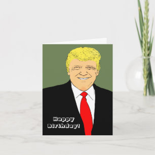 Präsident Donald Trump Funny Birthday wünscht Karte
