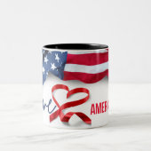 Präsident Donald Trump Gedenkstein Stein Zweifarbige Tasse (Mittel)