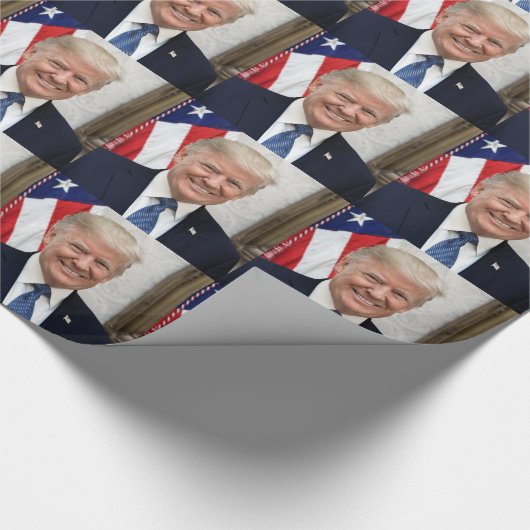 Präsident Donald Trump Geschenkpapier (Ecke)