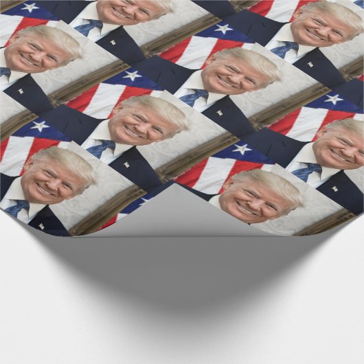 Präsident Donald Trump Geschenkpapier (Ecke)