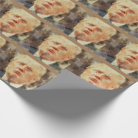 Präsident Donald Trump Geschenkpapier (Ecke)
