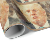 Präsident Donald Trump Geschenkpapier (Rolleneckpunkt)